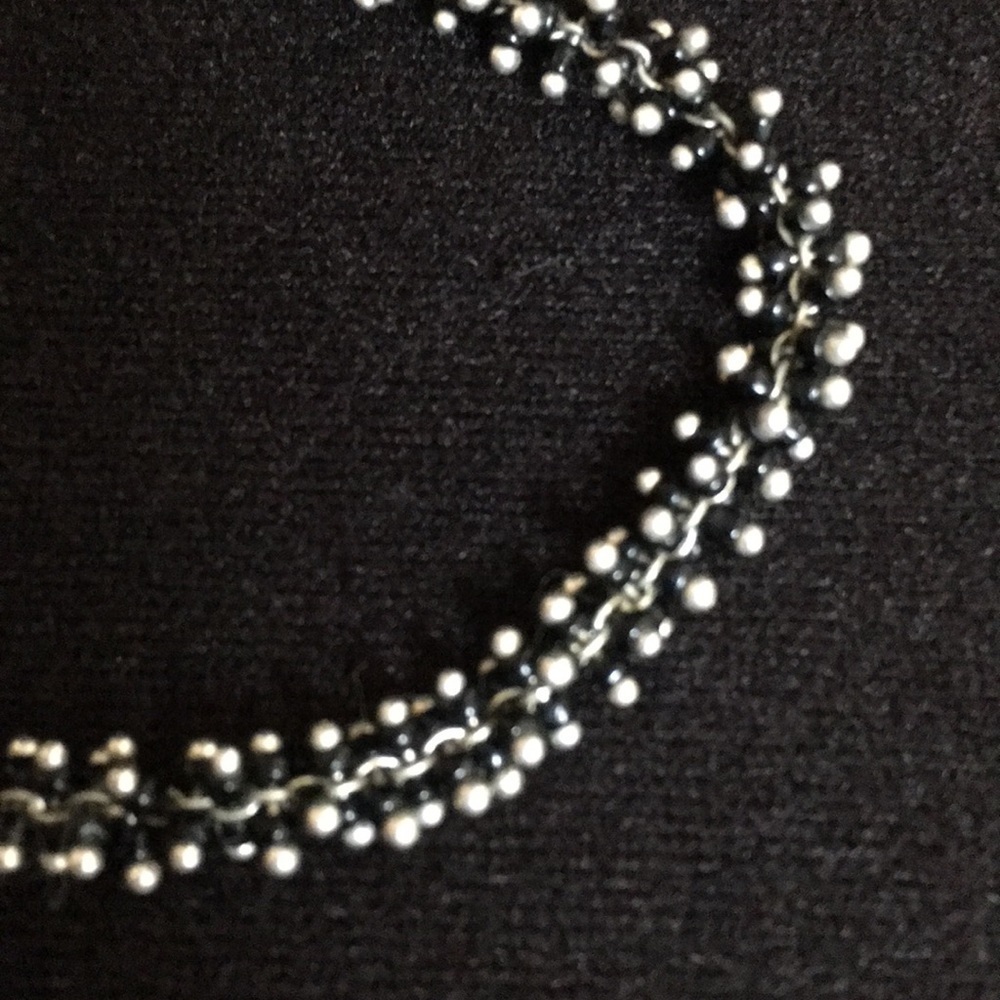 Vintage Napier Silver and black beaded Bracelet - Picture 2 of 6